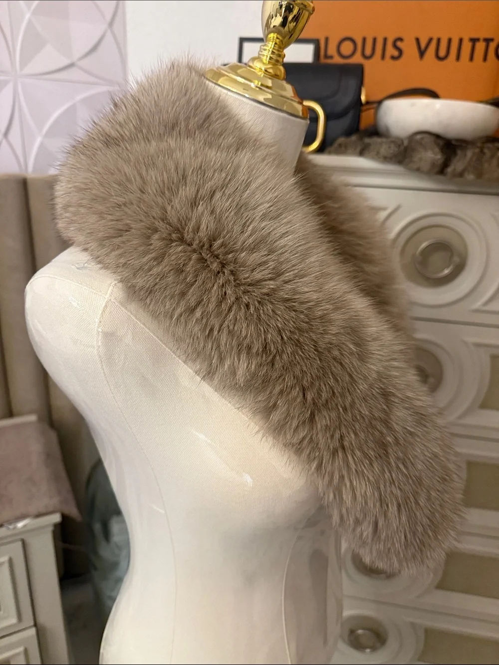 Real Fox fur collar